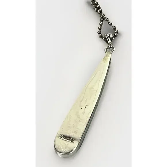 ZUNI Galaxy Rainbow Kachina Micro Inlay Pendant 925 Sterling Silver Necklace - Picture 10 of 16